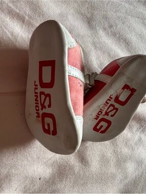 D&G Faded Red Baby Shoes